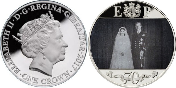 1 crown (Royal Platinum Wedding Anniversary)
