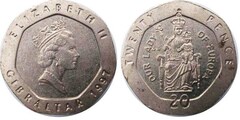20 pence (Nuestra Señora de Europa)