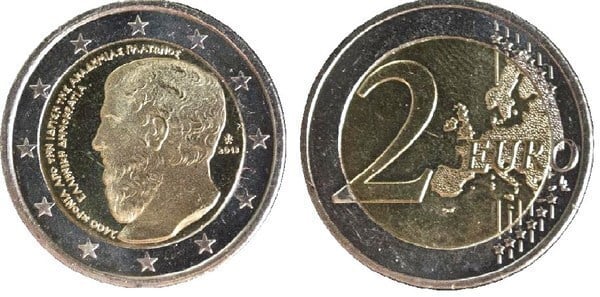 2 euro (2,400th Anniversary of the Foundation of Plato's Academy)