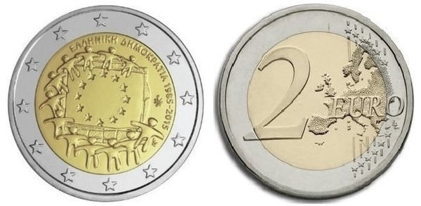 2 euro (30th Anniversary of the European Flag)