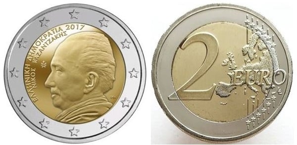 2 euro (60th Anniversary of the Death of Nikos Kazantzakis)