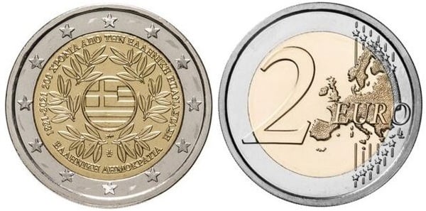 2 euro (200th Anniversary of the Greek Revolution)