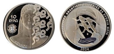 10 euro (20 years of Olympic Games in Greece)