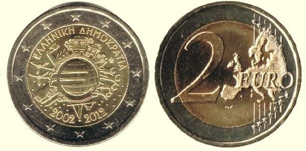 2 euro (10th Anniversary of Euro Circulation)