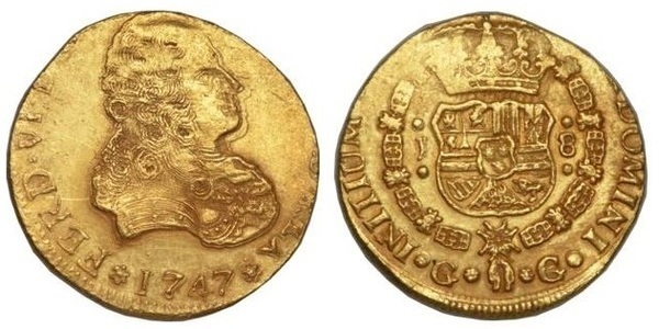 8 escudos (Ferdinand VI)