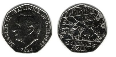 50 pence (Day D - Airborne Assault)