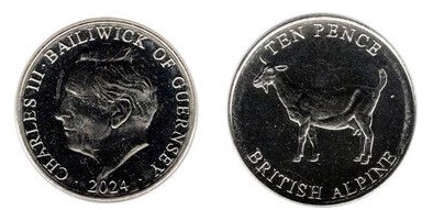 10 pence (Heritage breeds - British Alpine)