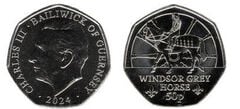 50 pence (200th anniversary of The Royal Mews- Grey Horse of Windsor)