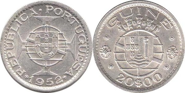 20  escudos (Portuguese Guinea)