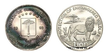 7000 CFA francs (Lion Protection)
