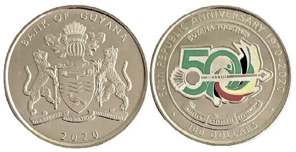 100 dollars (50th Anniversary of the Republic)