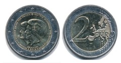 2 euro (Anuncio de la abdicación de Su Majestad la Reina Beatriz)