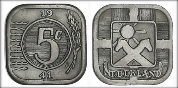 5 céntimos (German Occupation)