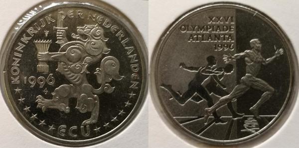 1 ECU (XXVI Juegos olimpicos de verano 1996 Atlanta)