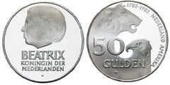 50 gulden ((200 Aniversario de la Amistad Holandesa-Estadounidense)