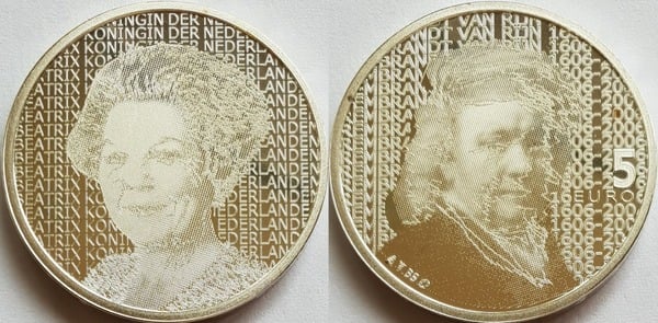 5 euro (400th Anniversary of the Birth of Rembrandt)