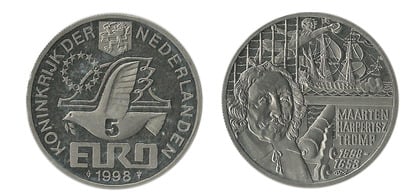 5 euro (400th anniversary of the birth of M.H.Tromp)