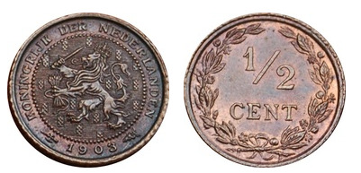 1/2 cent (type II)