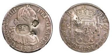 6 shillings 1 penny- Contramarca ( British settlements in the Bay of Honduras)