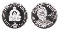 10 lempiras (Bicentennial of the Birth of General José Trinidad Cabañas)