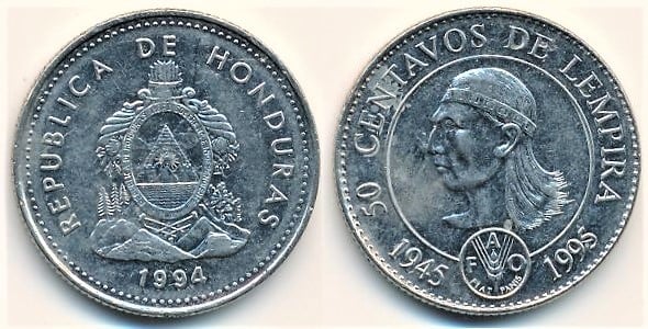 50 centavos (50th Anniversary of FAO)