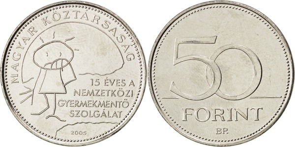 50 forint (International Child Rescue Service 15th Anniversary)