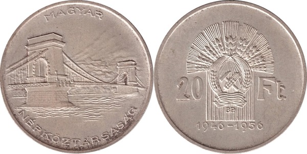 20 forint (10th Anniversary of Forint)