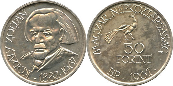 50 forint (85th Anniversary of the Birth of Zoltán Kodály)