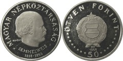 50 forint (150 Aniversario del Nacimiento de Ignác Semmelweis)