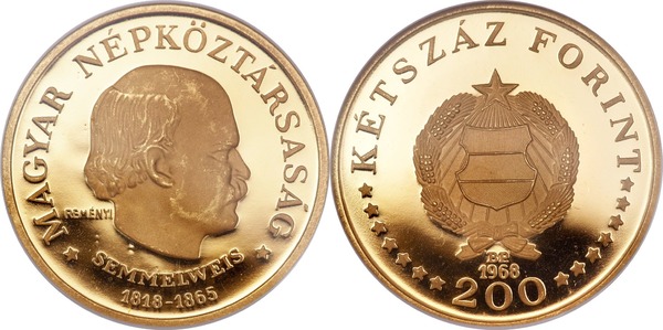 200 forint (150th Anniversary of the Birth of Ignác Semmelweis)