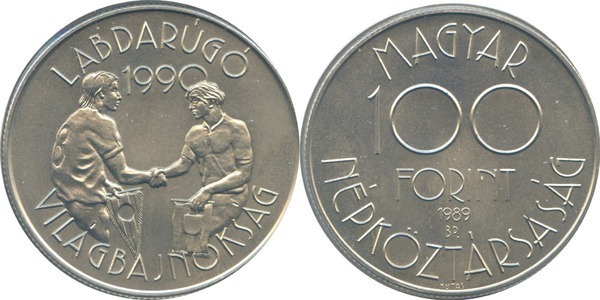 100 forint (14 Soccer World Cup - Italy 1990)