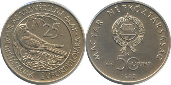 50 forint (25th Anniversary of the WWF Foundation)