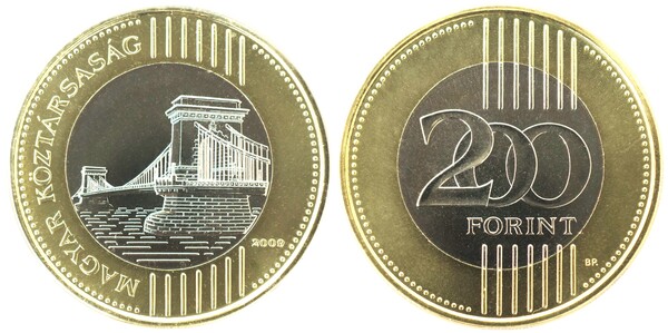 200 forint (Széchenyi Chain Bridge)