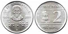 2 rupees (Louis Braille)