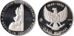 500 rupiah (25 Aniversario de la Independencia)
