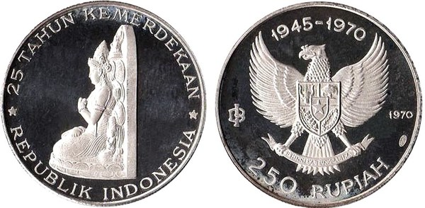 500 rupiah (25th Anniversary of Independence)