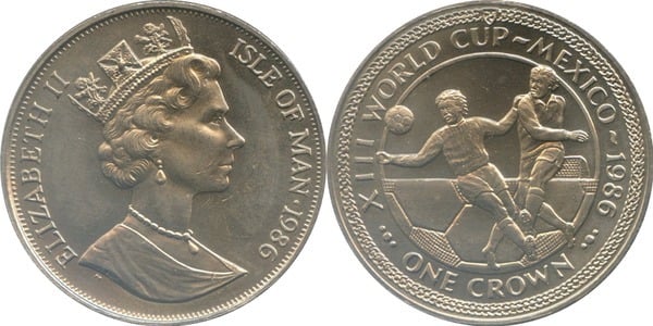 1 crown (XIII Football World Cup - Mexico 1986 - Center)