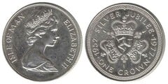 1 crown (Bodas de Plata de la Reina Elizabeth II)
