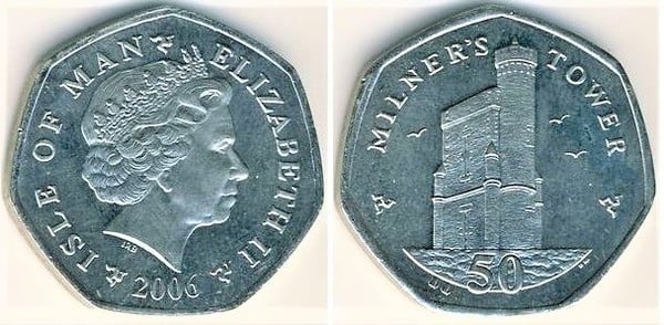 50 pence (Milner Tower)