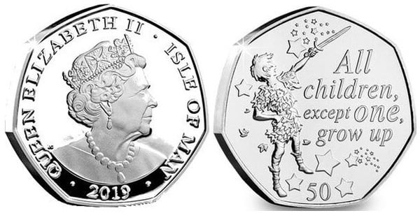 50 pence (90th Anniversary of Peter Pan - Peter Pan)