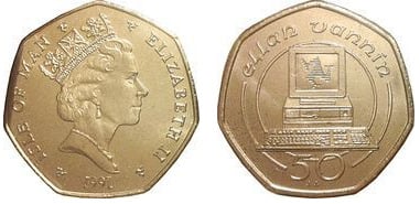 50 pence (Elizabeth II 3rd portrait )