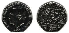 50 pence (80th anniversary of the D-Day landings-Beach piper)