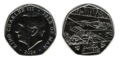 50 pence (80th anniversary of the D-Day landings - Horsa Gliders)