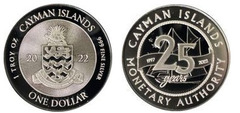 1 dollar (25 aniversario de la Autoridad Monetaria)