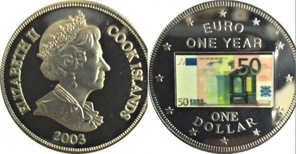 1 dollar (1st Anniversary of the Euro 50-euro banknote)