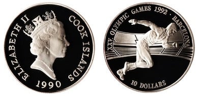 10 dollars (XXV Olympic Games - Barcelona 92 - Running)