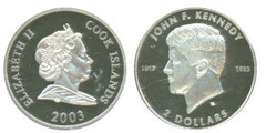 2 dollars (40 Aniversario de la muerte de John F. Kennedy)