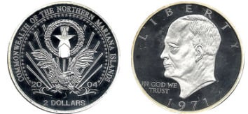 2 dollars (President Eisenhower)