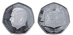 50 pence (Victory in Europe Day)