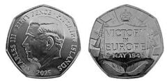 50 pence (Victory in Europe Day)